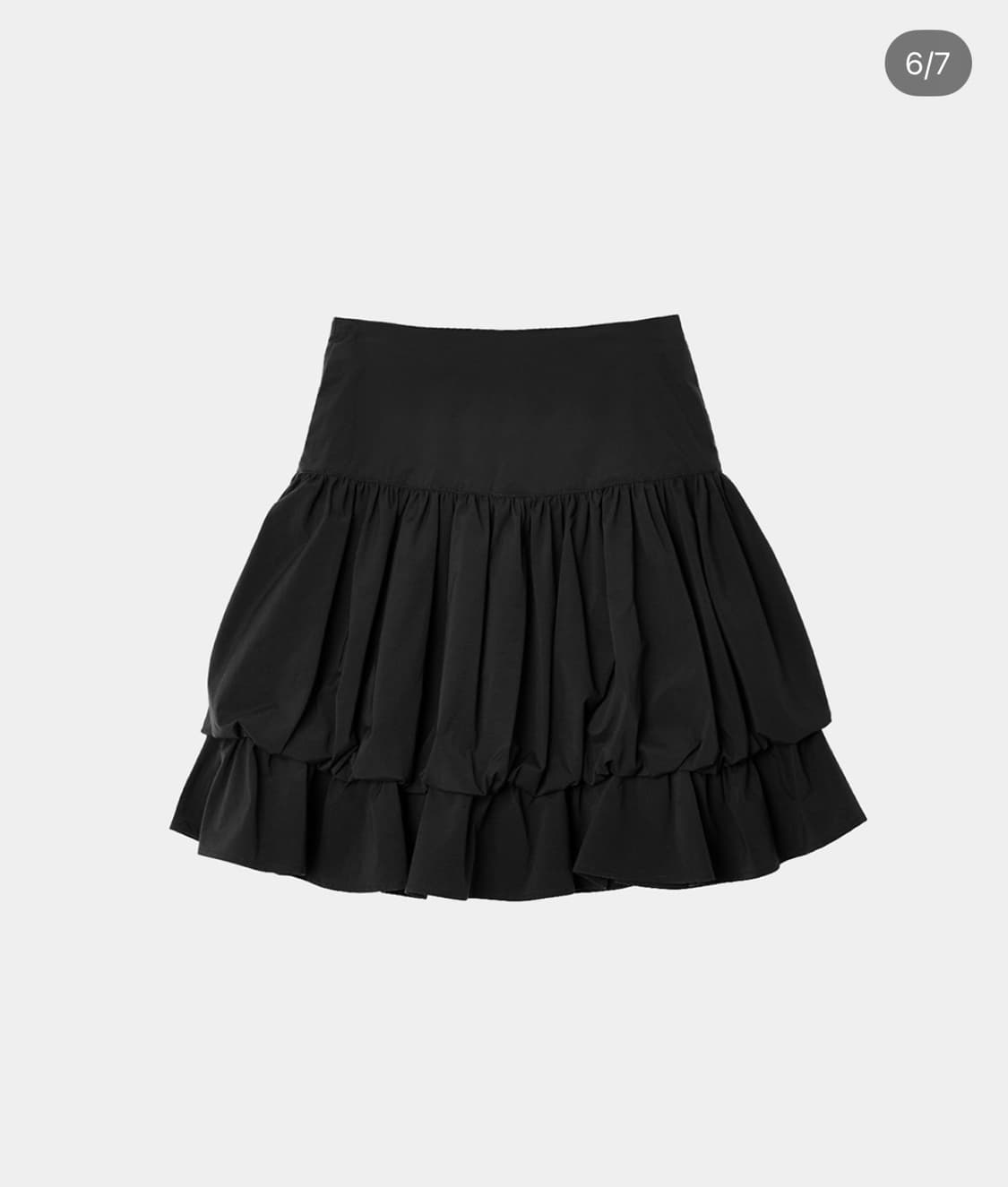 생긴스튜디오 24 ss BALLOON SHIRING SHORT SKIRT 상품이미지1