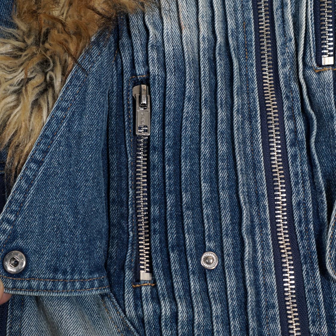 No Faith Studios 데님 퍼 자켓 상품이미지9