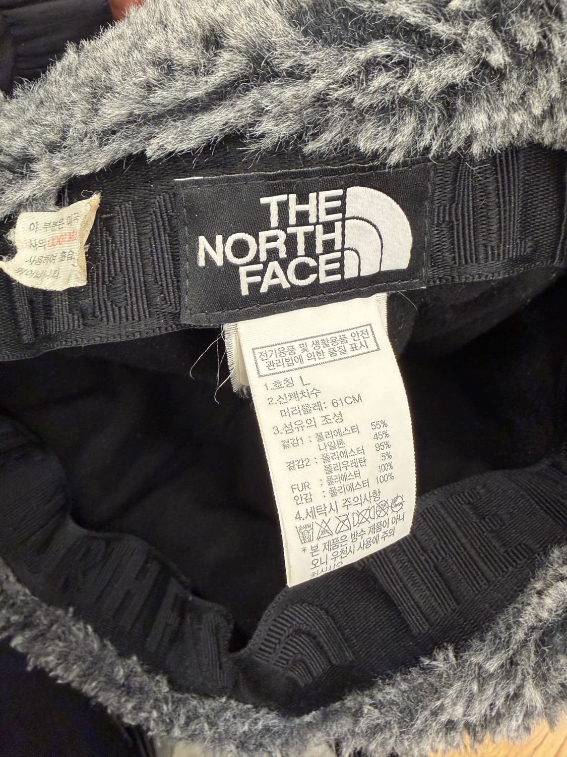 노스페이스 이어머프캡 군밤모자 그레이 61cm 상품이미지5