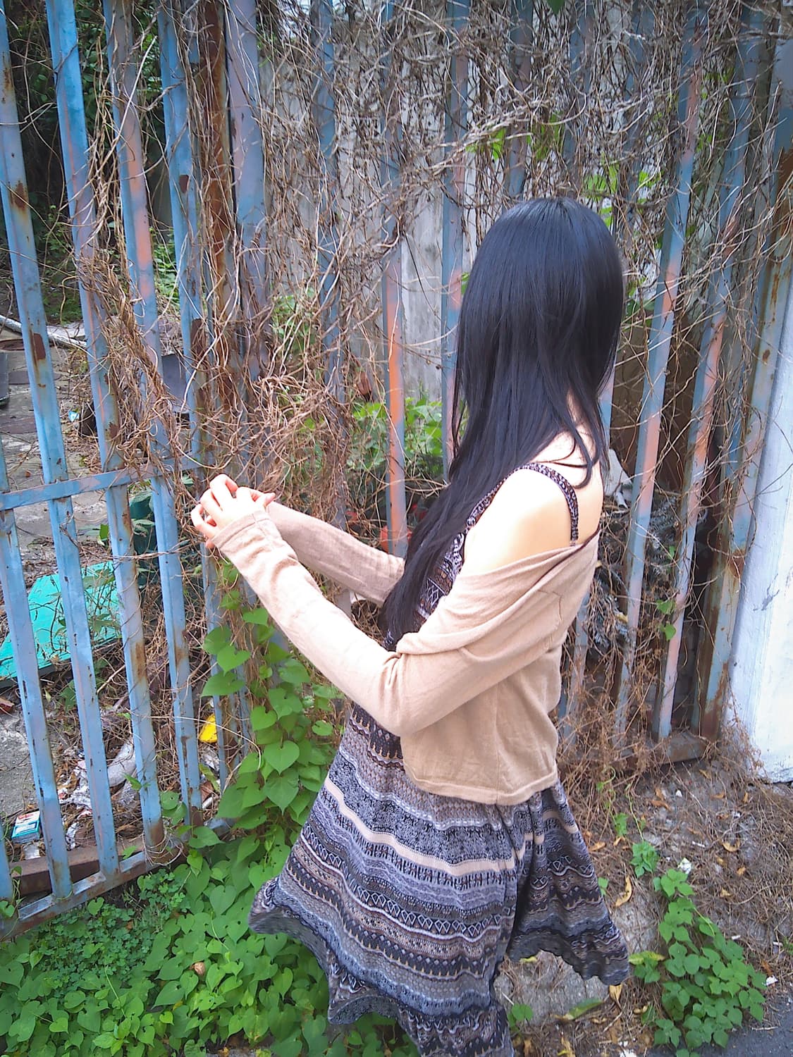 Brown Line Button Cardigan 상품이미지2