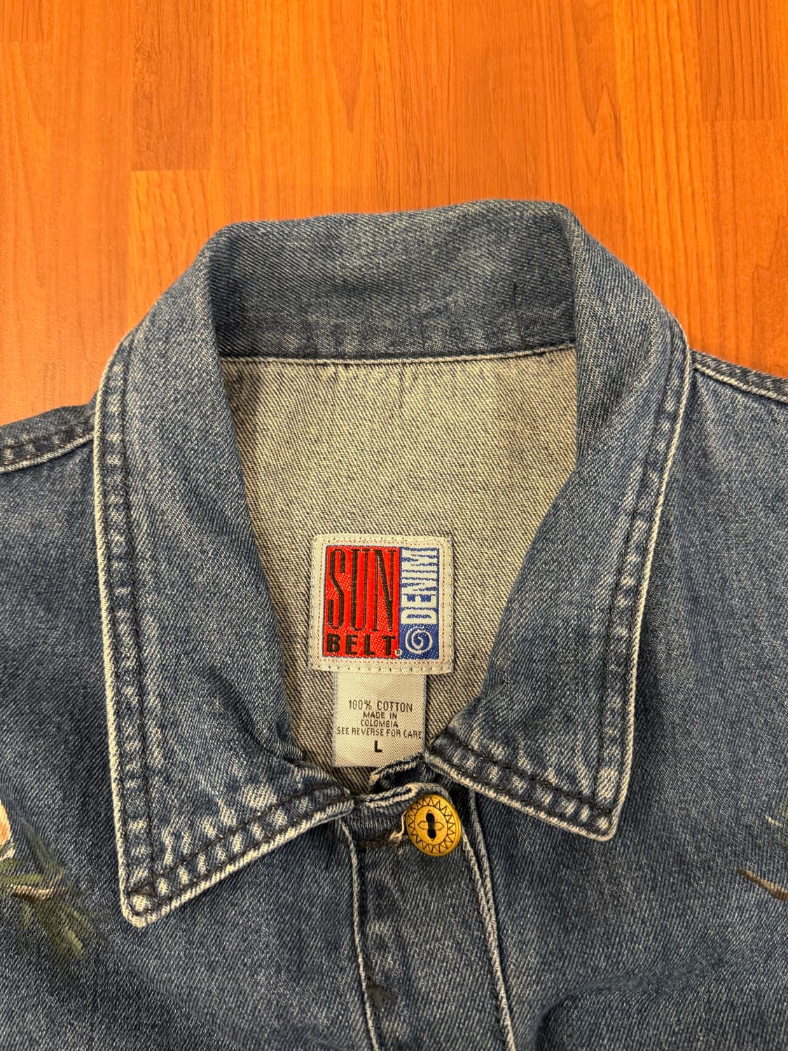 90s Sun Belt 빈티지 데님 초어 자켓 상품이미지10