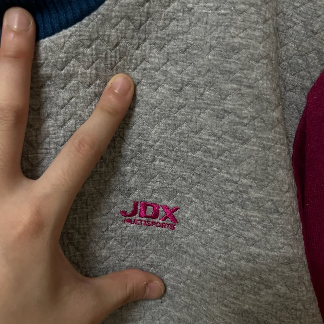 [ L ] JDX 남성 골프웨어 방풍 니트집업 상품이미지3