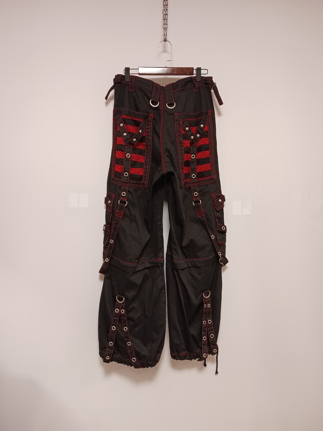 TRIPP NYC 스트라이프패턴 스트랩체인 와이드팬츠 상품이미지5