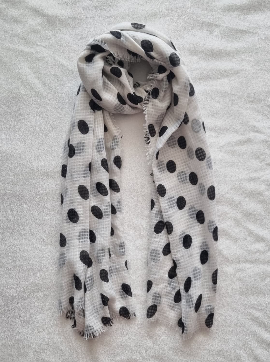 빈티지 긱시크 도트 머플러 상품이미지1