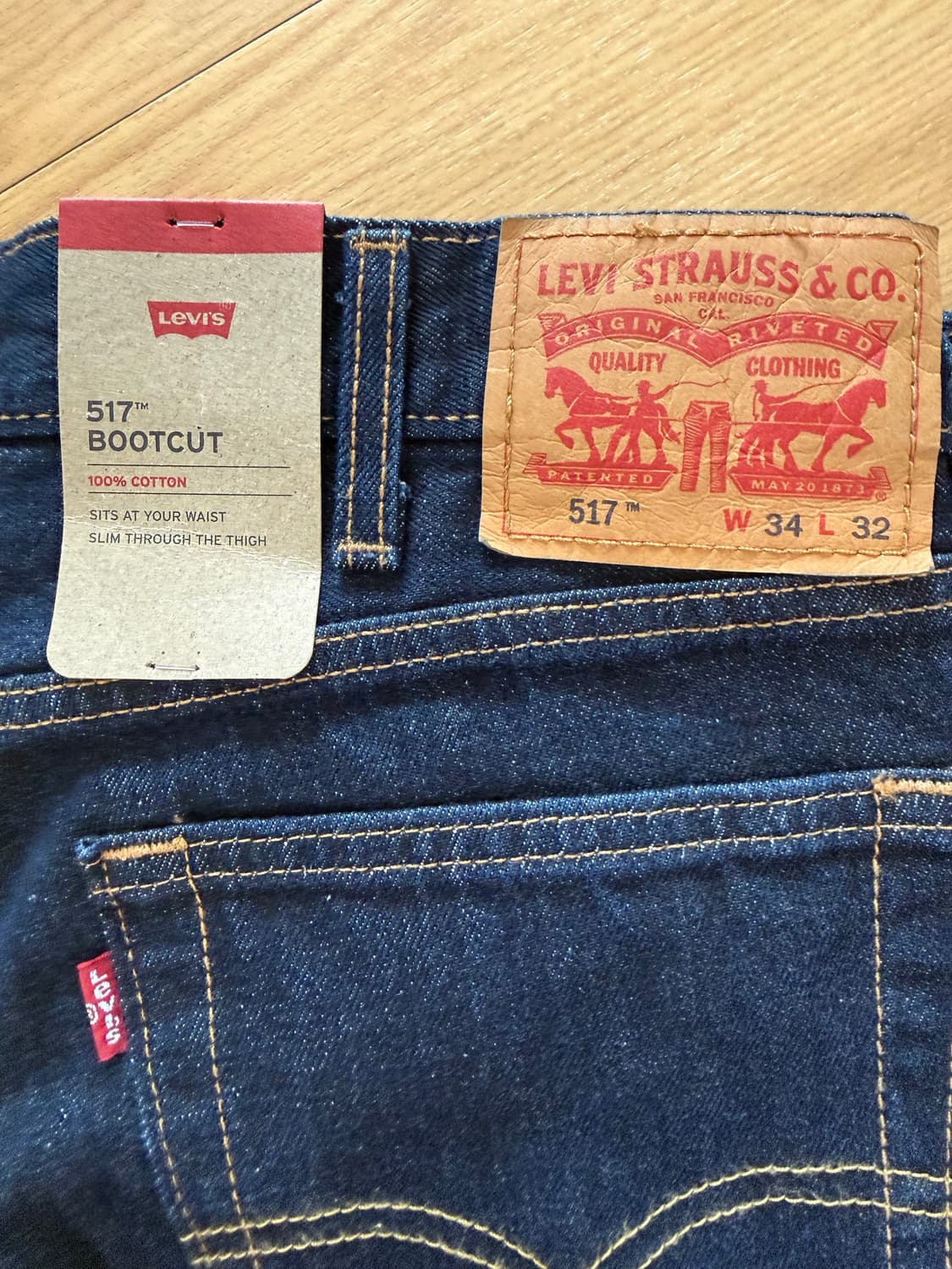 리바이스 517 다크인디고 34x32 상품이미지2