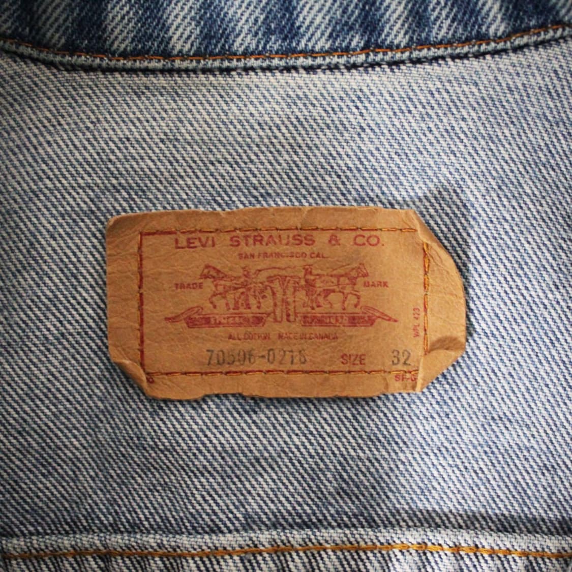 2004 Levi’s 리바이스 70506 데님 트러커 자켓 L026 상품이미지5