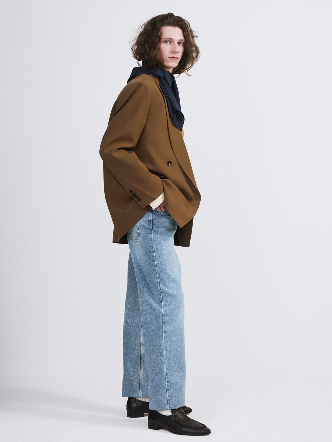 렉토 26SS 시그니쳐 스트레이트핏 데님 팬츠 라이트블루 상품이미지3