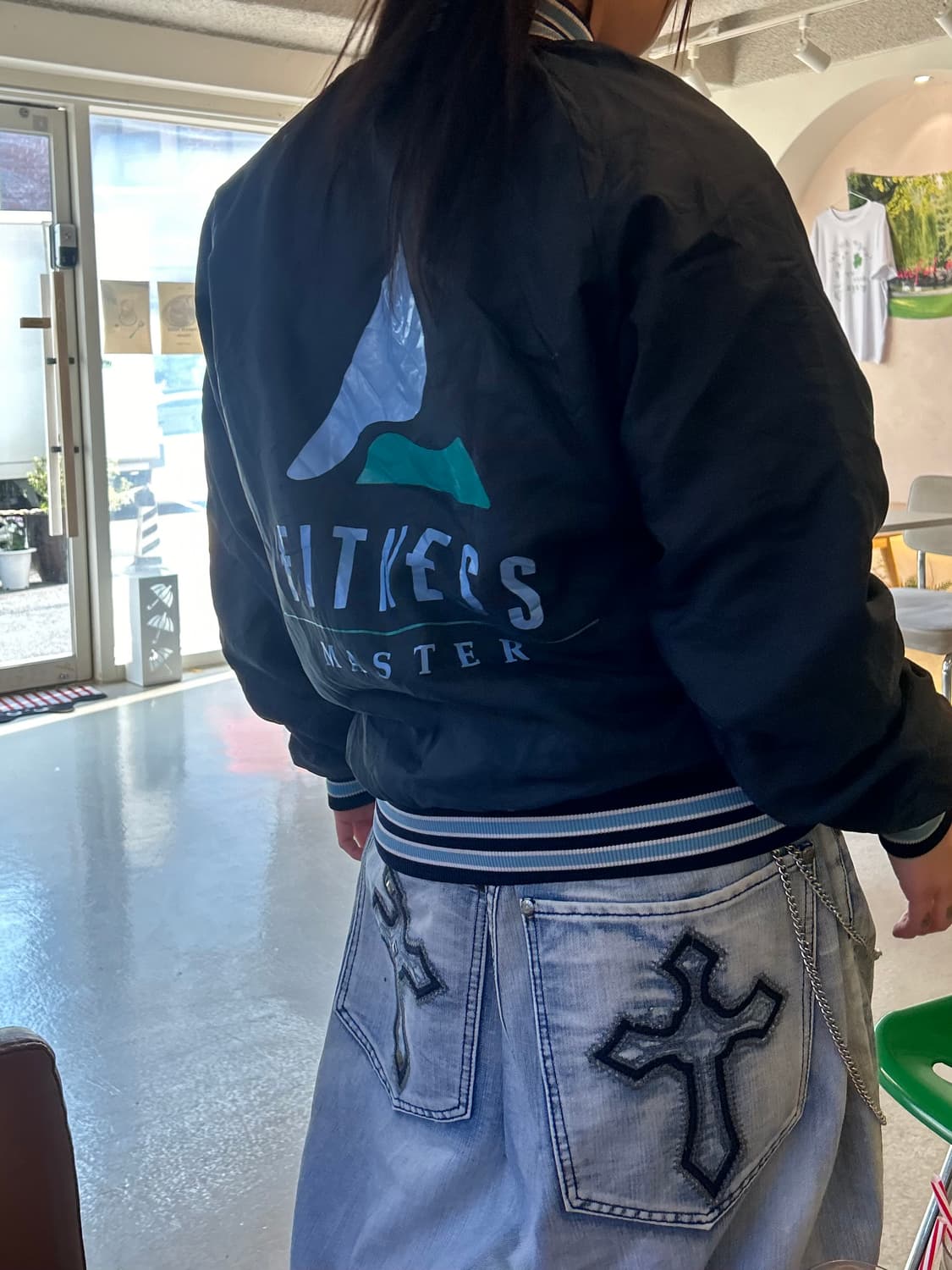 90s 올드스쿨 아메리칸 빈티지 나일론 바시티 자켓 상품이미지4