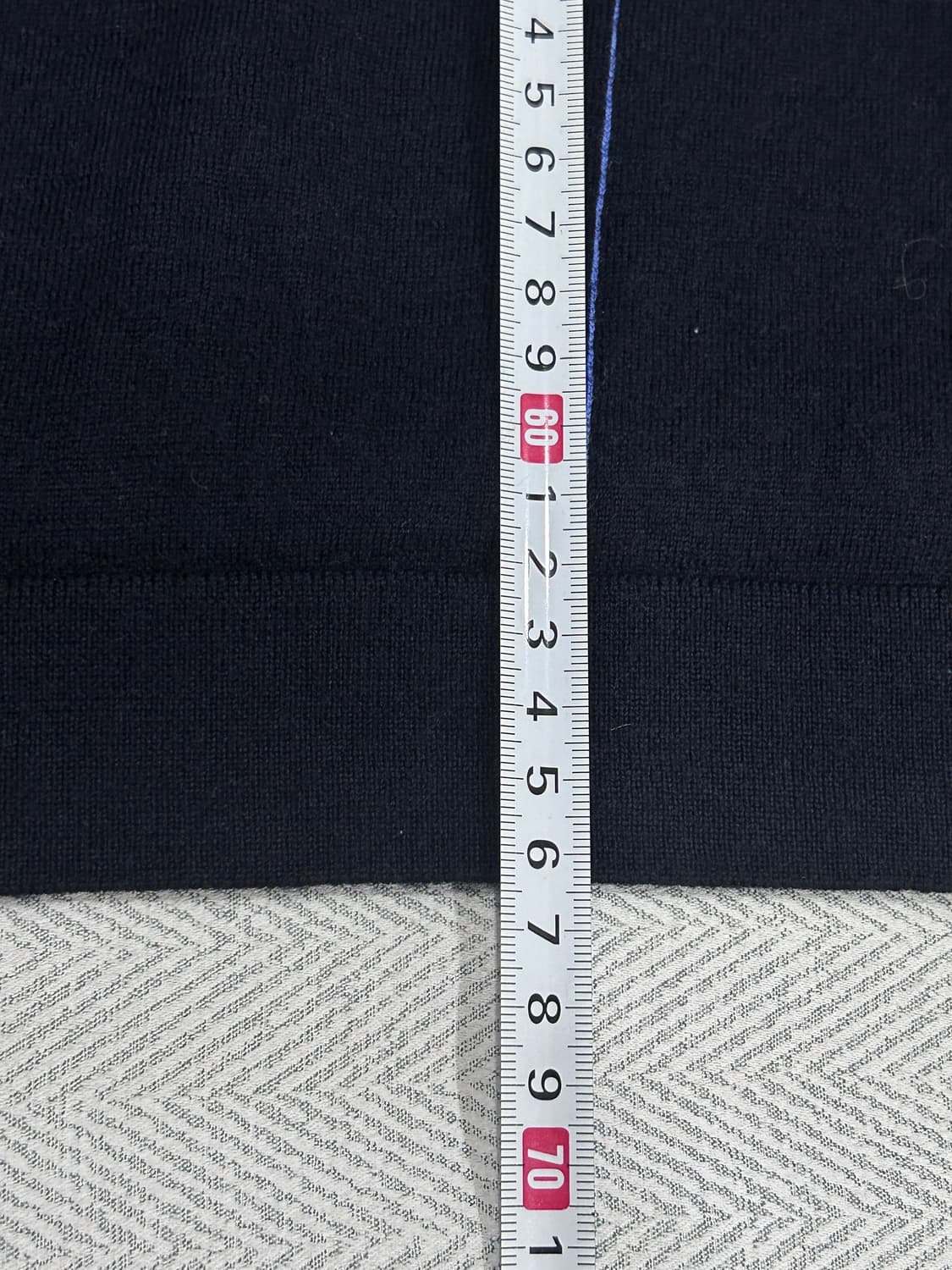 코스 COS 얇은 울 100% 니트 남성 XL 네이비 상품이미지10