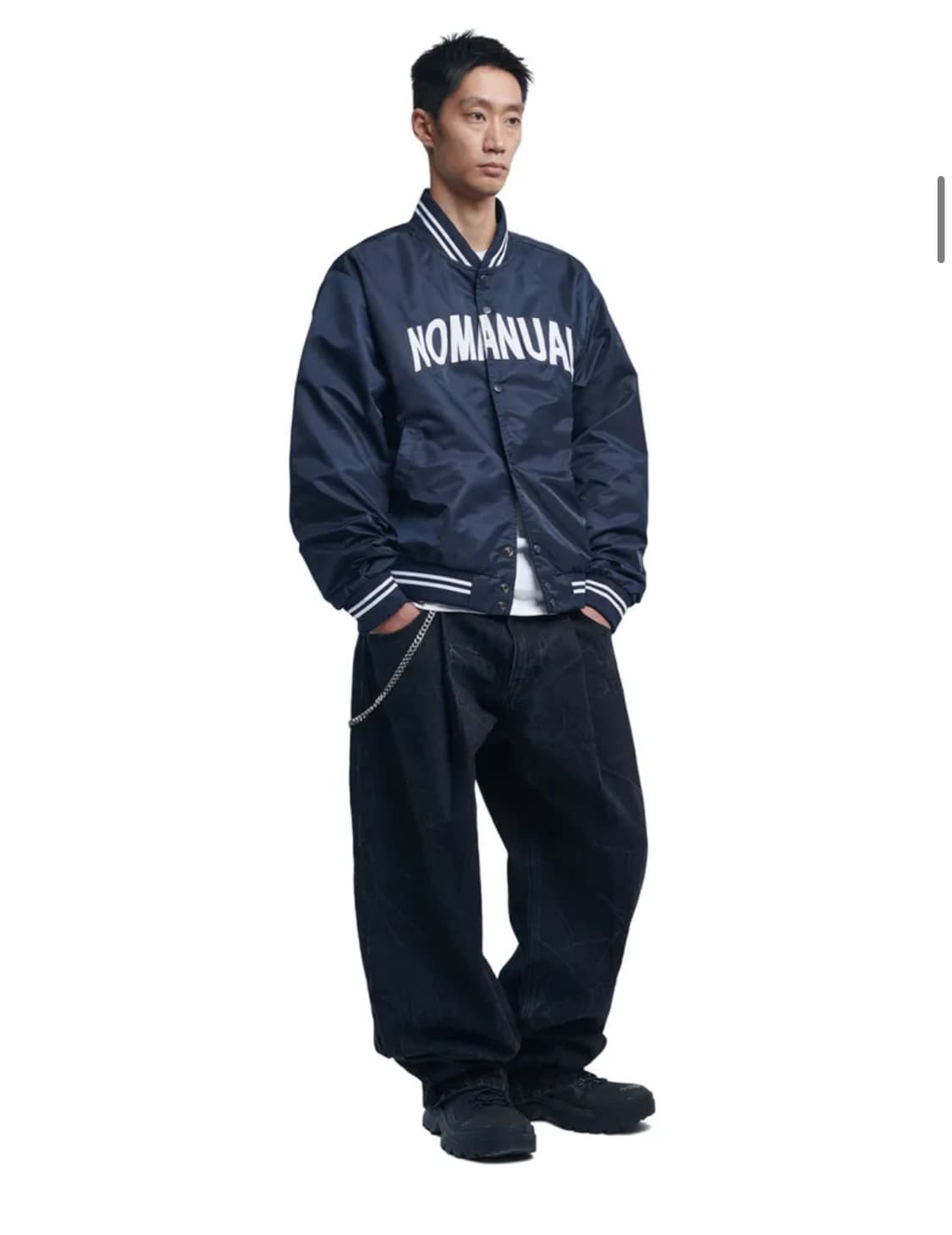 노매뉴얼 ARCH LOGO VARSITY JACKET 바시티 자켓 상품이미지2