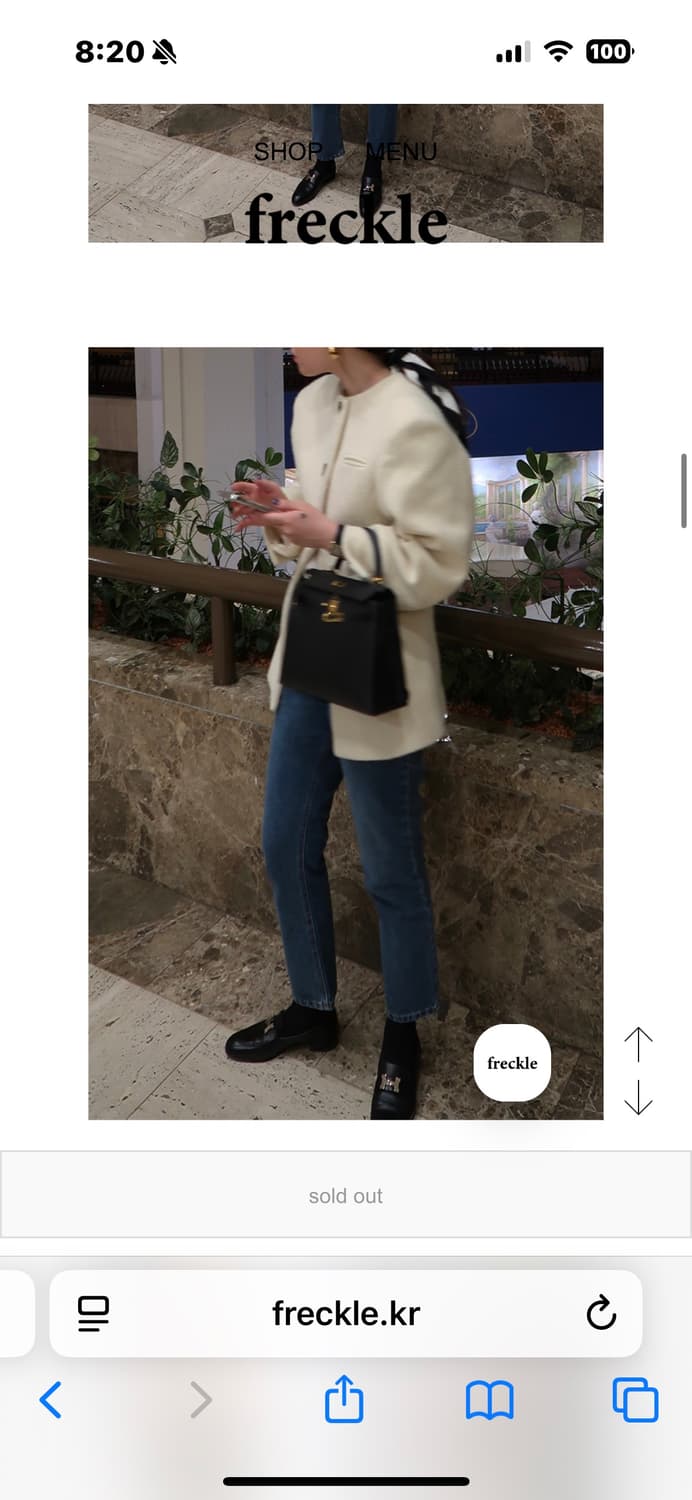 프레클서울 크림 알파카 자켓 상품이미지3