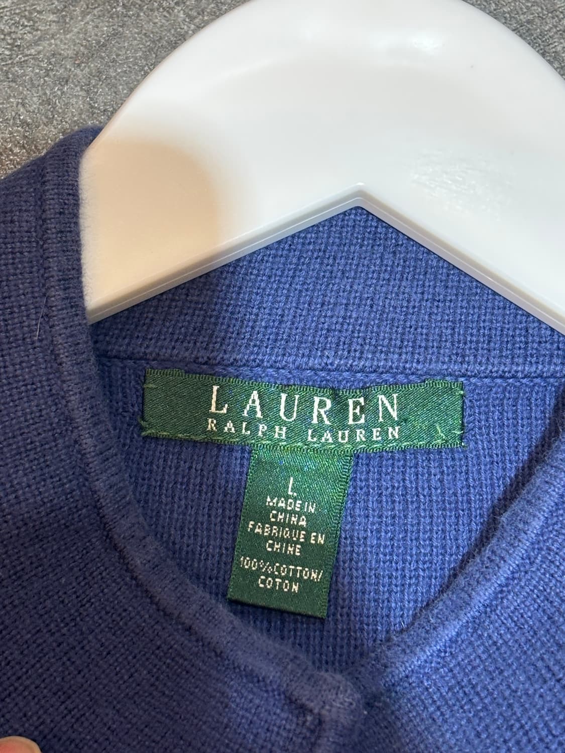 폴로 랄프로렌 여성 클래식 가디건 L사이즈 상품이미지5