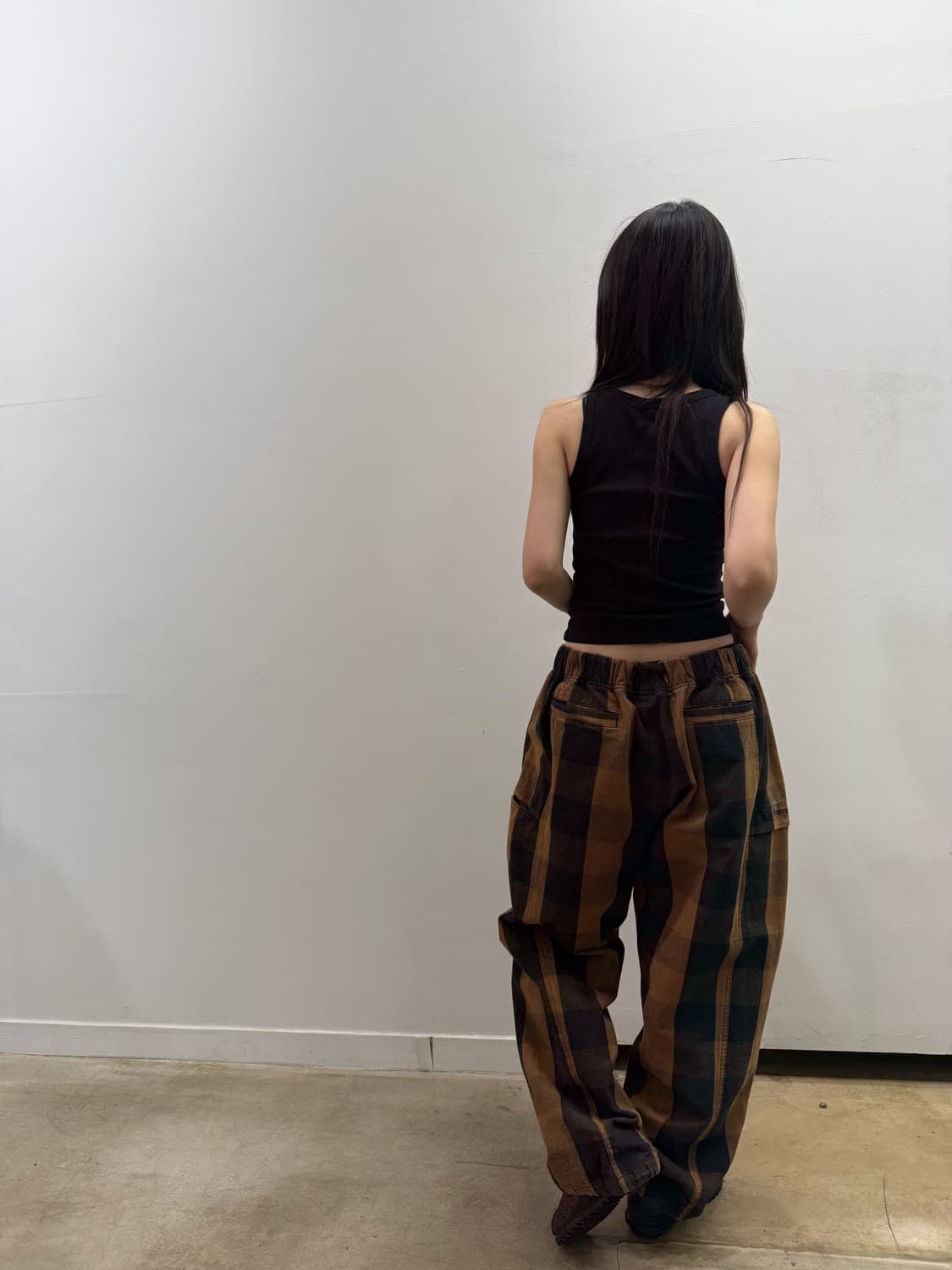 슈프림 밴딩 벨트 디테일 와이드 팬츠 상품이미지3