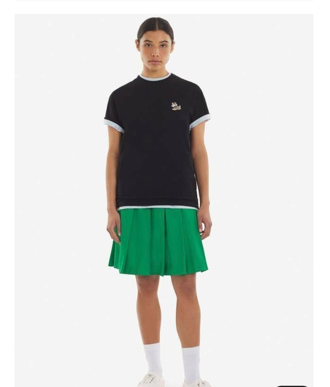 (새상품) 메종키츠네 블랙 반팔 티셔츠 M(95) 상품이미지8