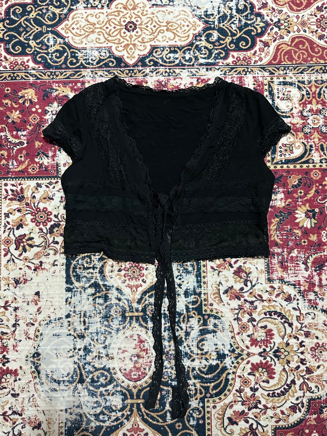 레이스 스트랩 가디건 상품이미지1