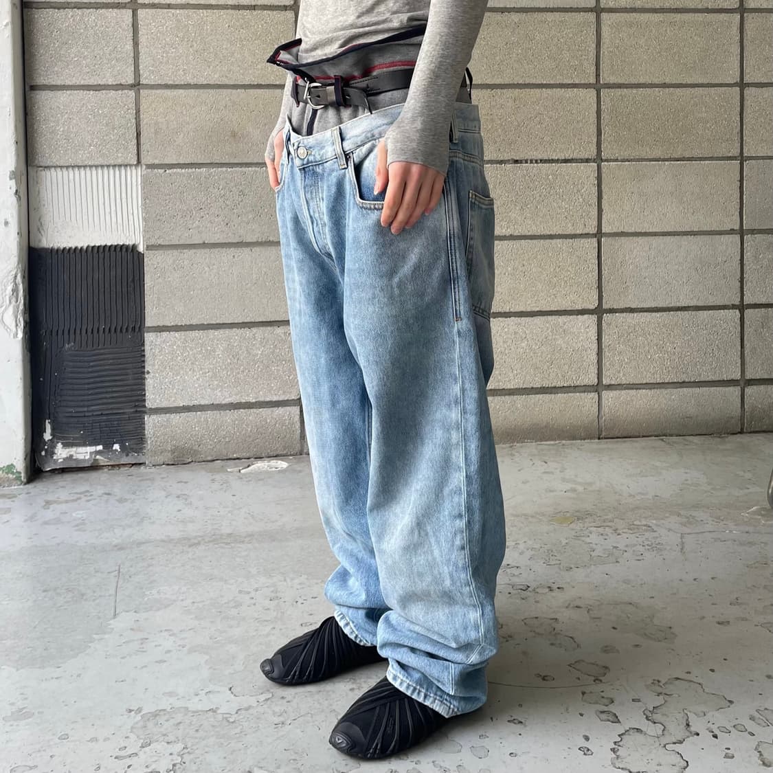 디젤 레이어드 데님 팬츠 상품이미지4