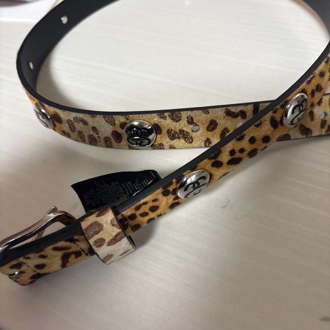 스투시 SS 링크 스터드 벨트 브라운 상품이미지2