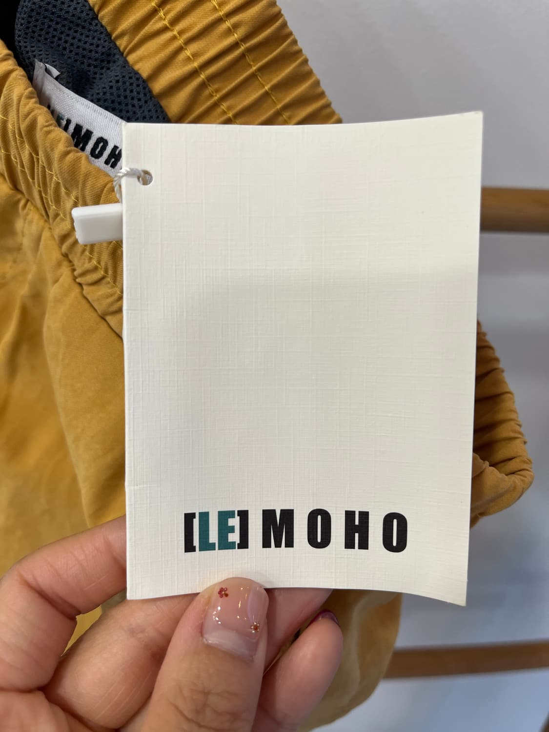 [S] 엘레모호(LE MOHO) 자르딘 서머 쇼츠 머스타드 (새상품) 상품이미지5