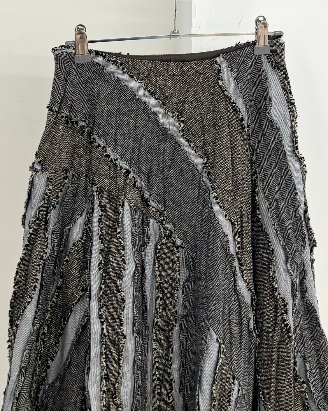 플라스 몽테피 프릴 빈티지 울 스커트 상품이미지5