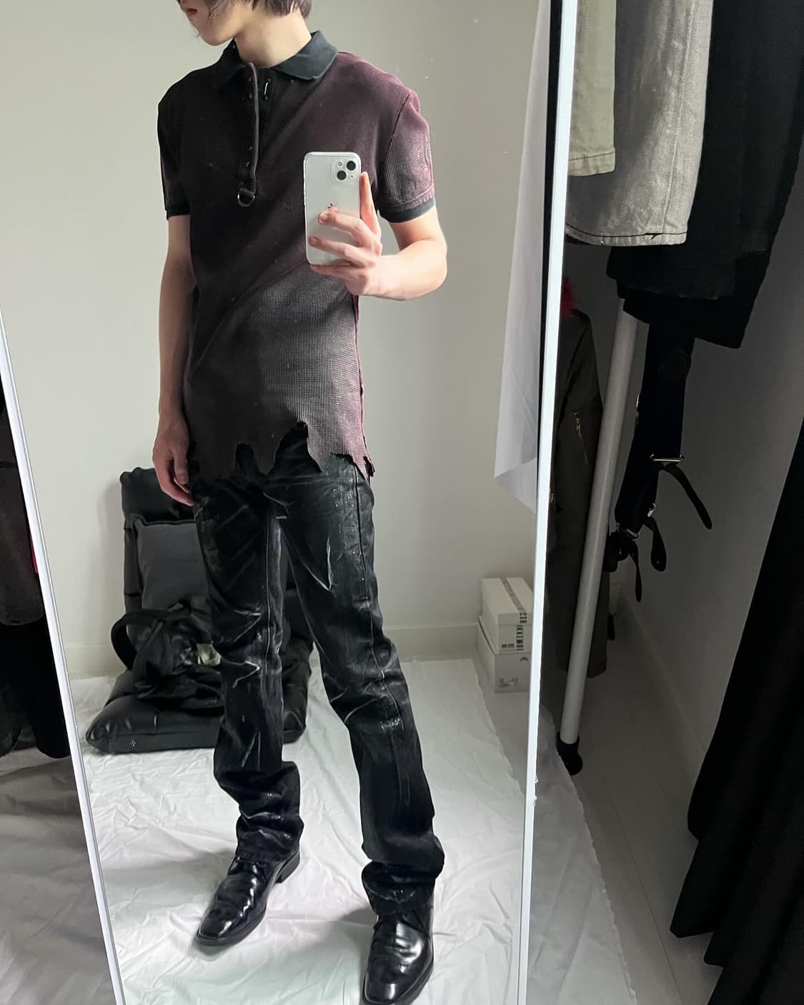 Maniac Works Coated PK Half Shirt 상품이미지8