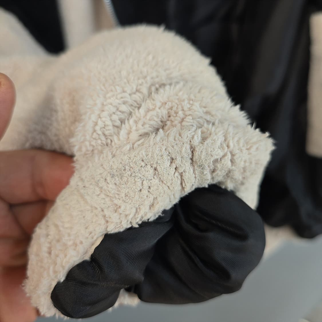 어텐션(ATTENTION) 배색 플리스 집업 자켓 FREE 상품이미지8