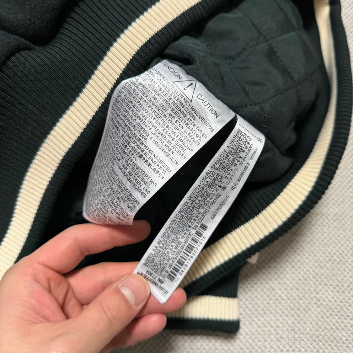 자라 레터링 바시티 자켓 상품이미지3