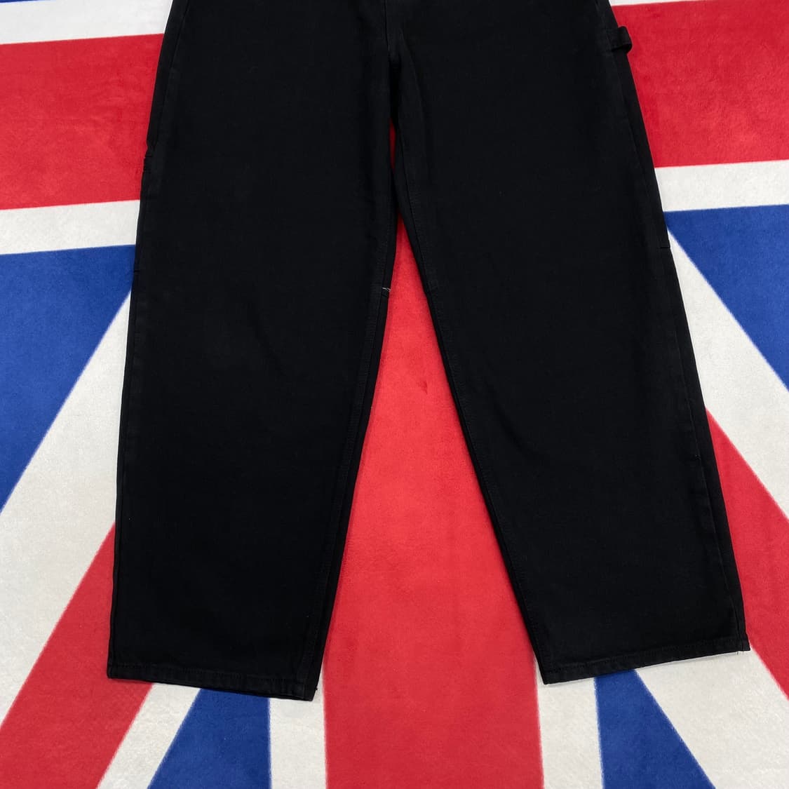 블랙데님 와이드 카펜터팬츠 여성 M  상품이미지3