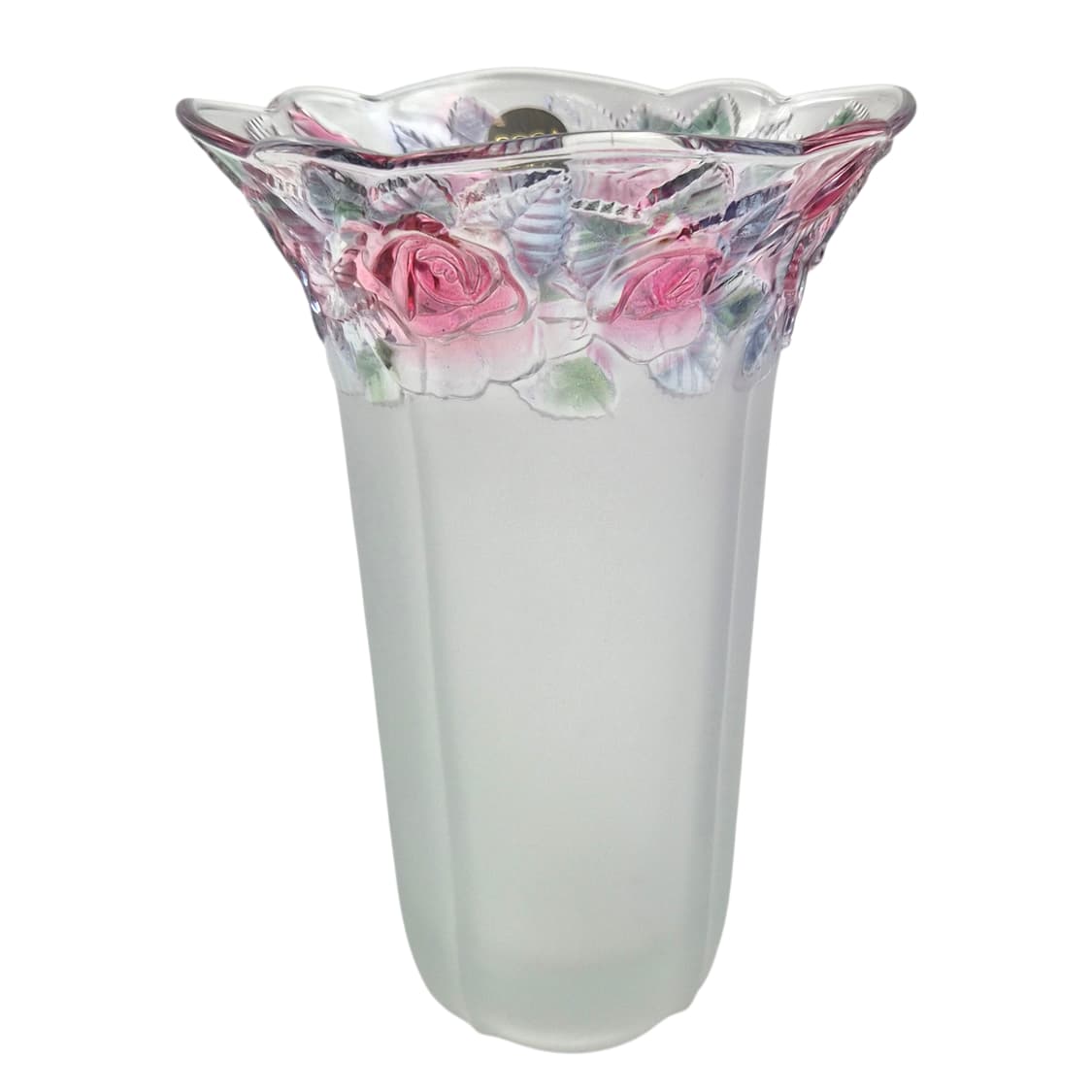 90s 소가 컬러 로즈 불투명 러플 기둥 꽃병 상품이미지1