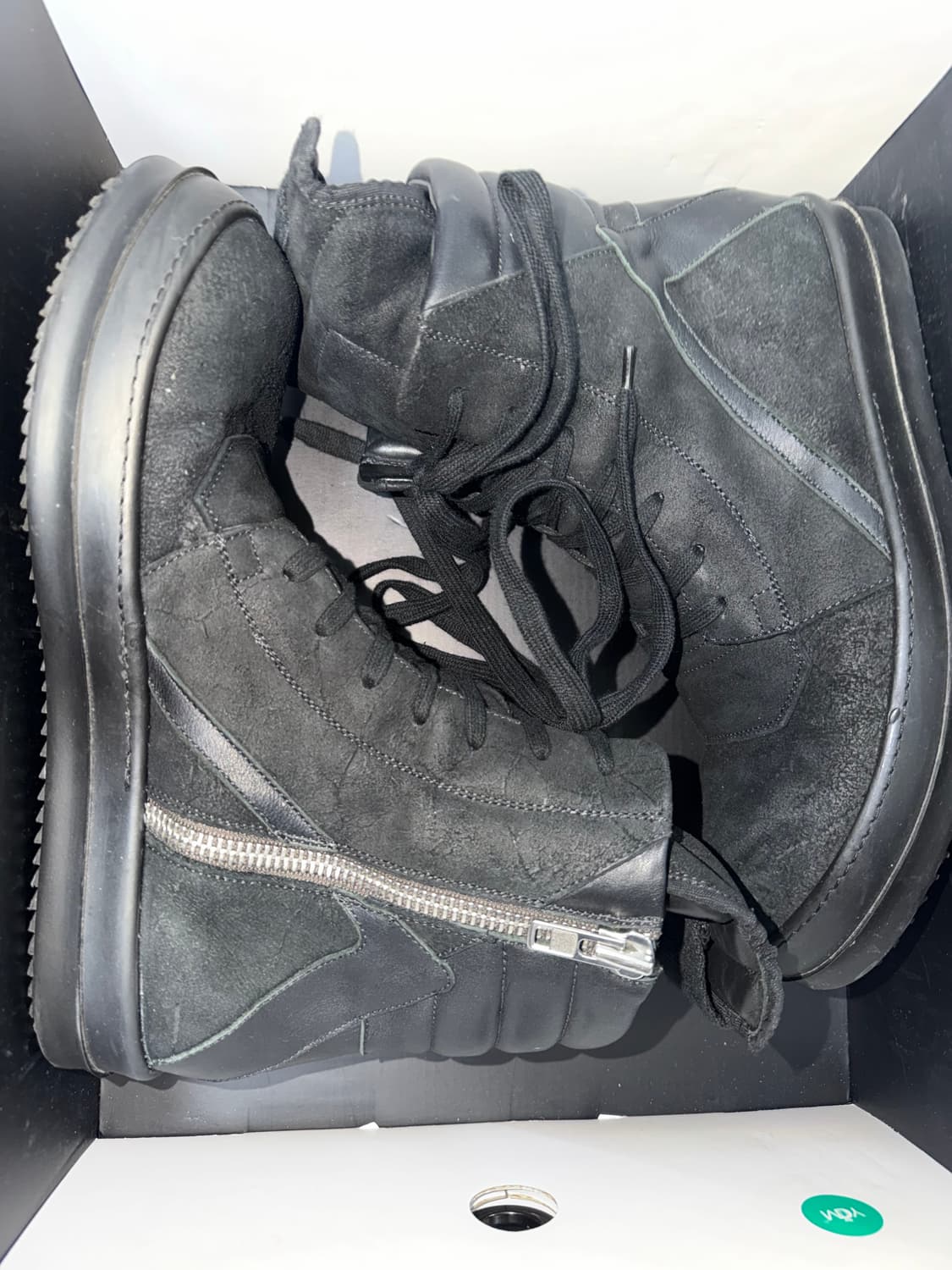 Rick Owens suede geobasket black 42 상품이미지4