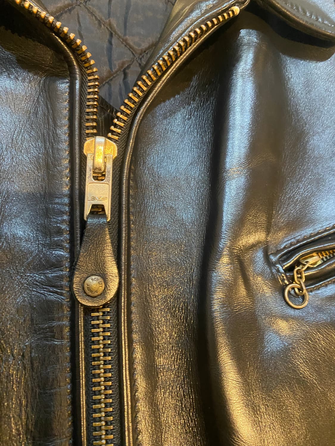 쇼트 홀스하이드 가죽자켓 689H 50사이즈 110~ 상품이미지5