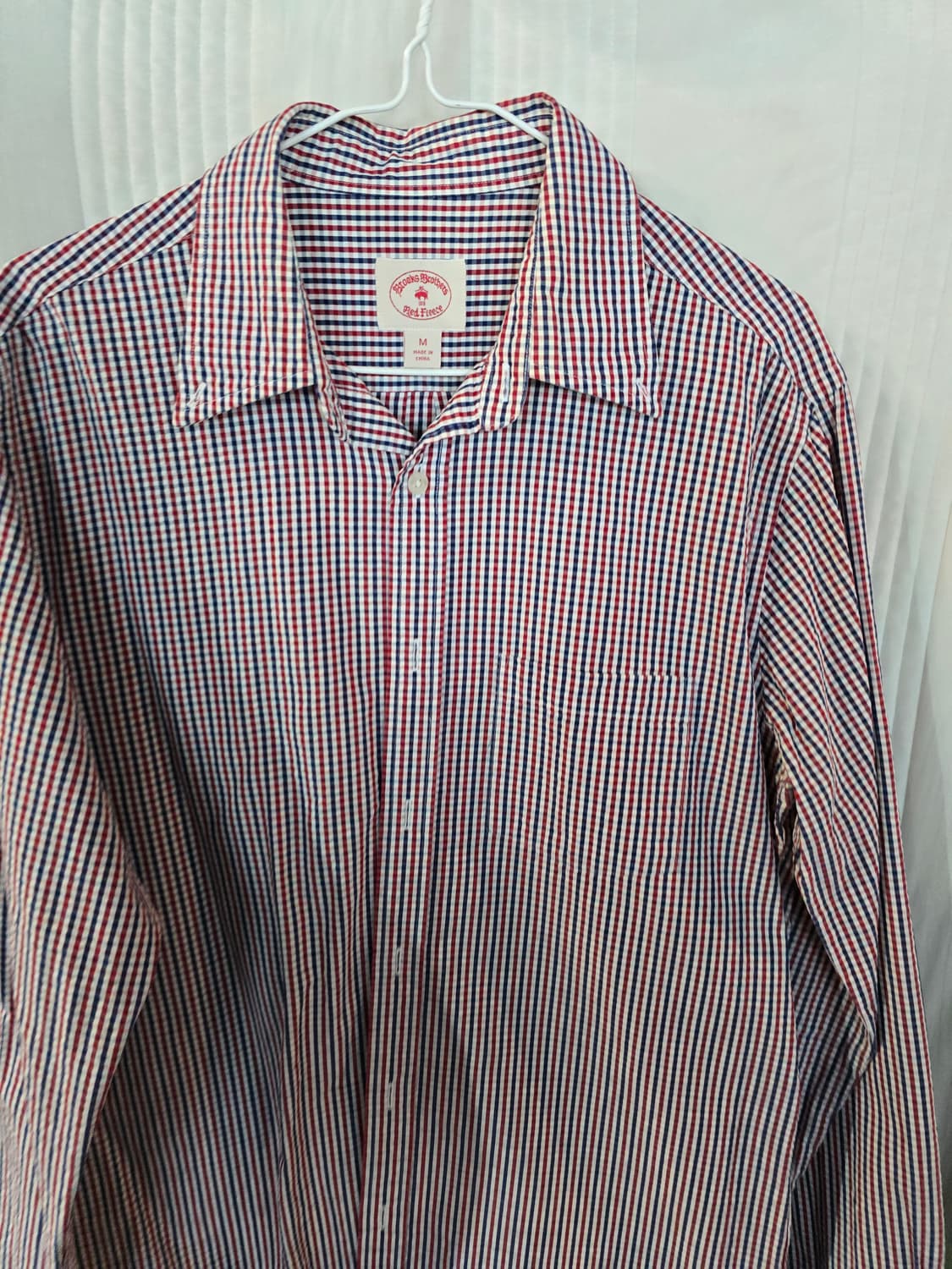 브룩스브라더스 레드 체크 셔츠남방 상품이미지1