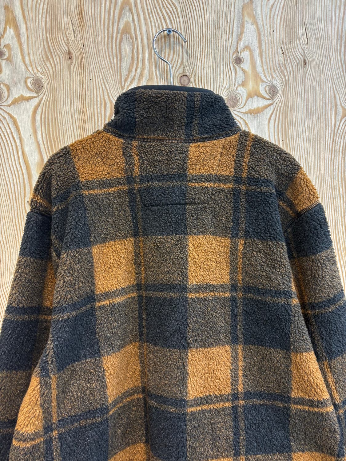 칼하트 체크 플리스 하프집업 상품이미지4