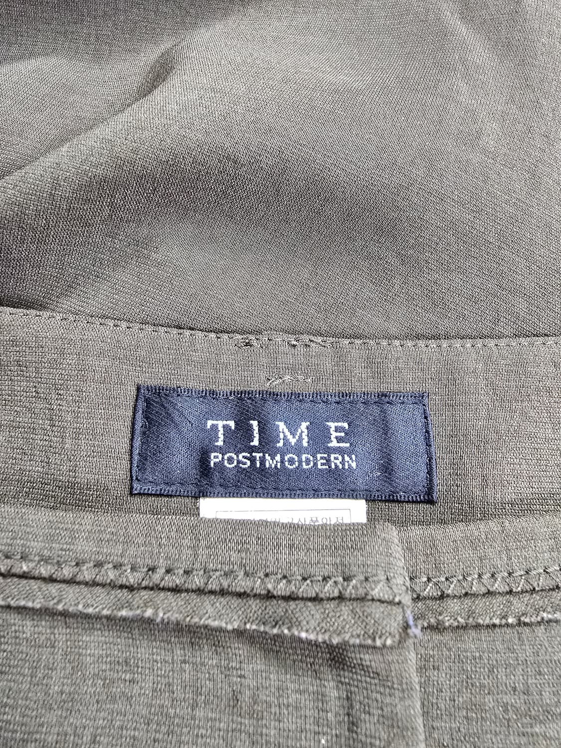 TIME 타임 카키색 플리츠 바지 (1917) 상품이미지3