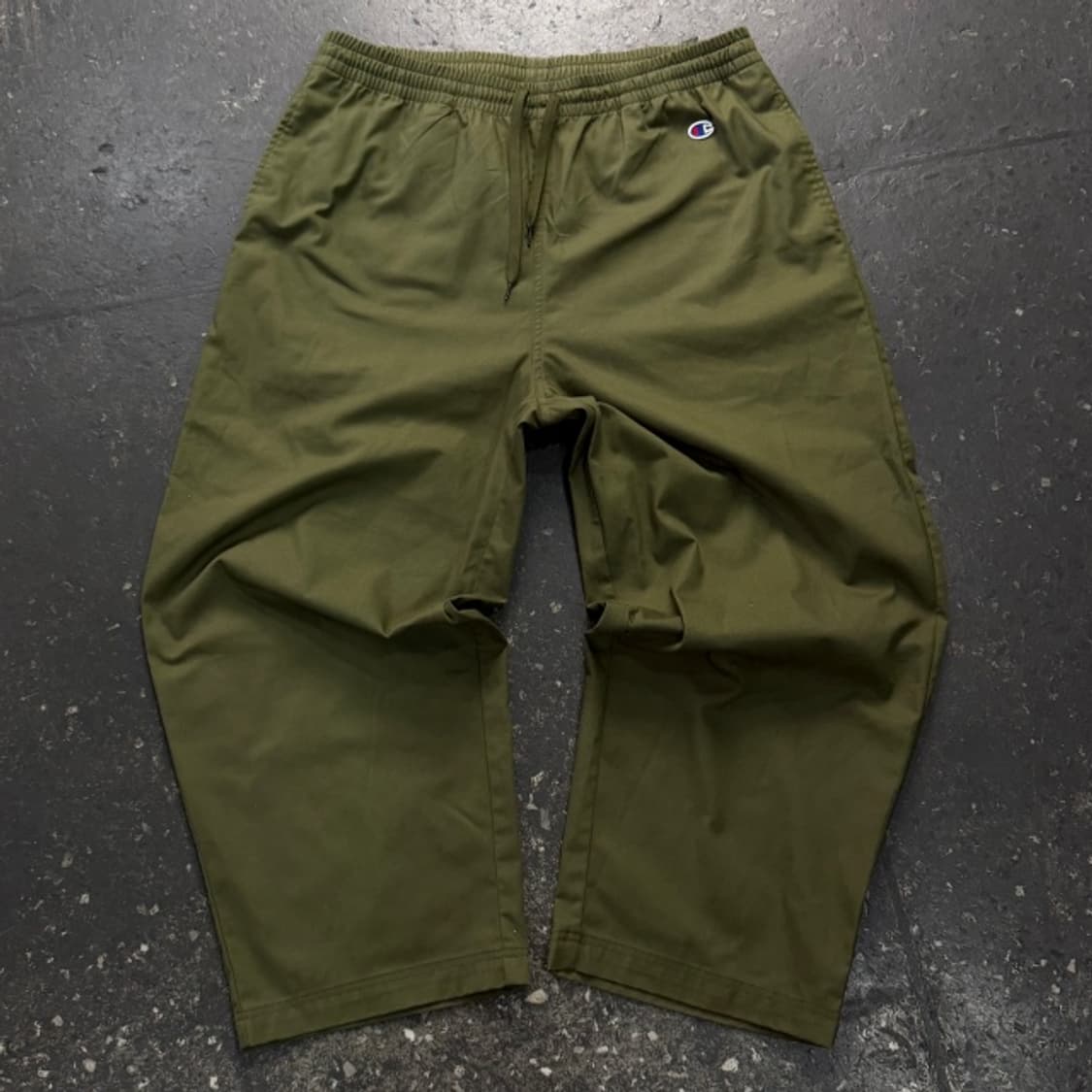 105 챔피온 카키 와이드 코튼 팬츠  상품이미지1