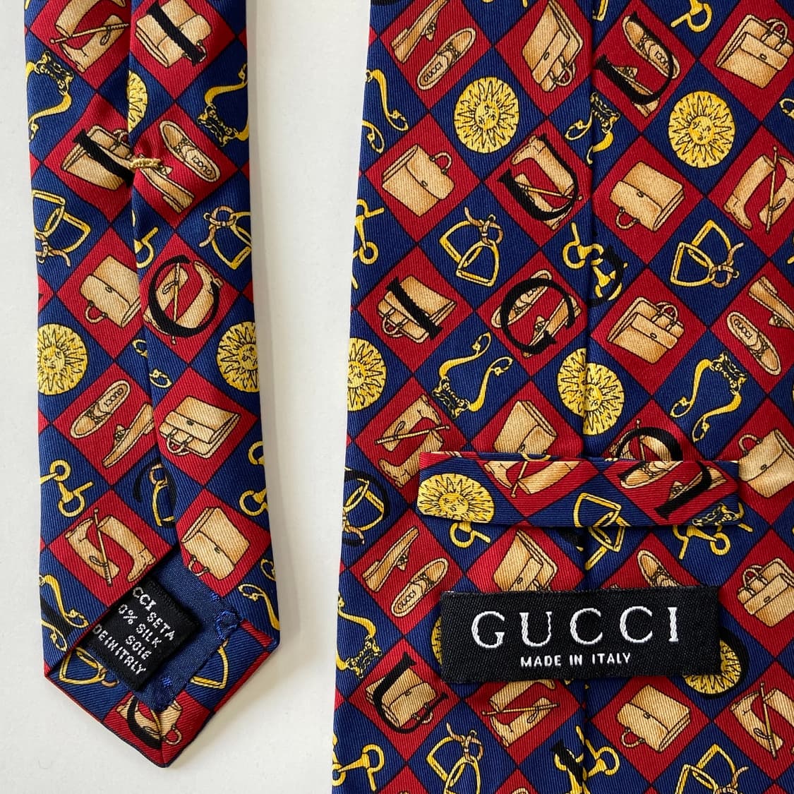 구찌(GUCCI)  영문모노그램 명품 정품 넥타이 상품이미지5