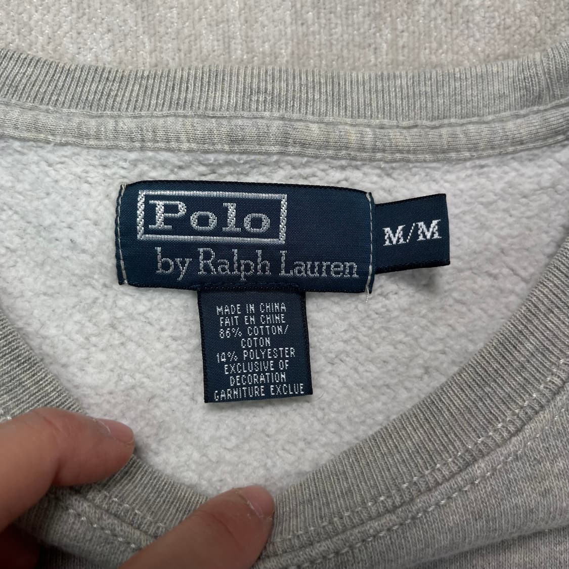 100 폴로랄프로렌 스몰포니 그레이 맨투맨 상품이미지3