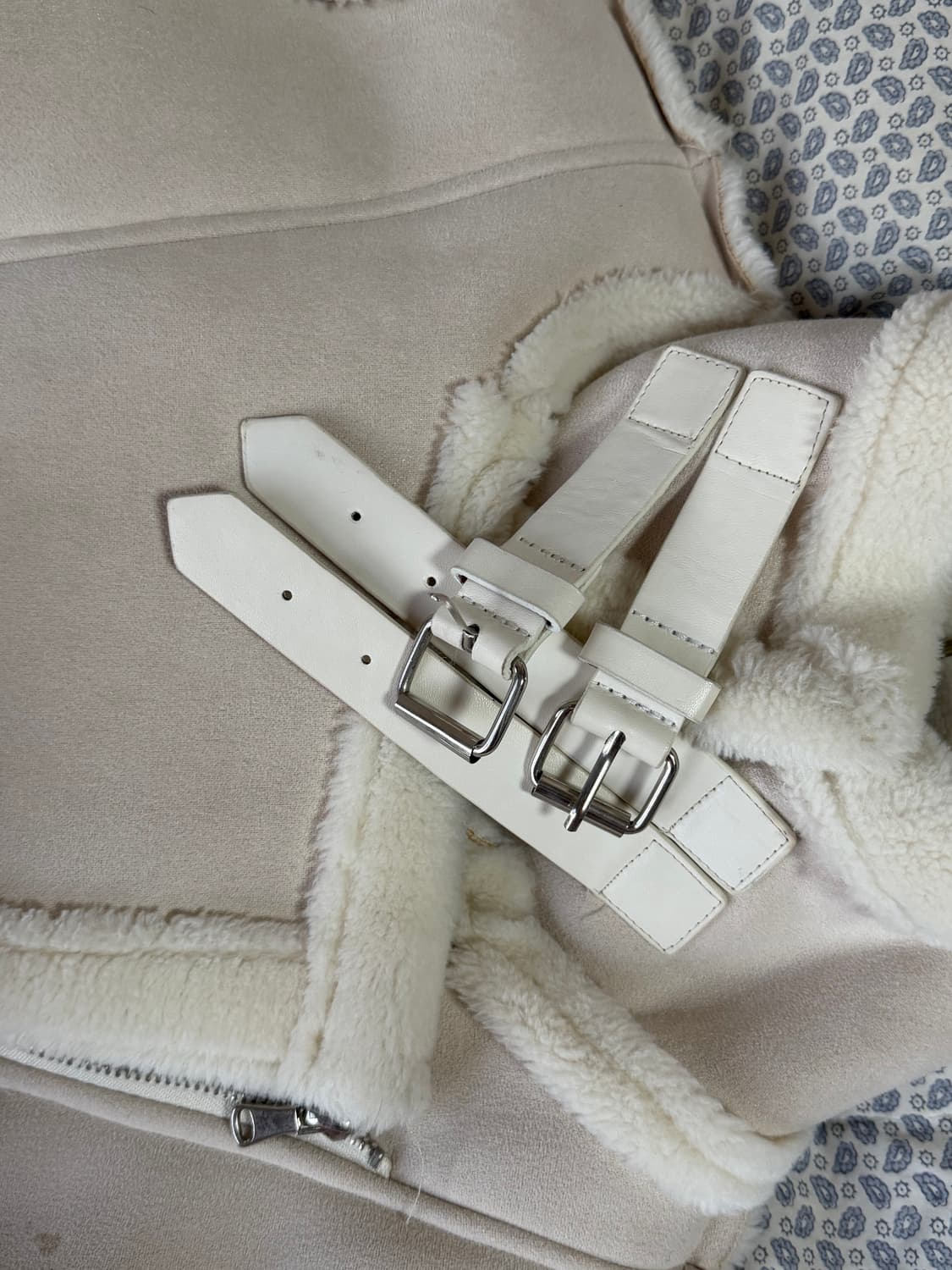 흰색 무스탕 S 상품이미지8