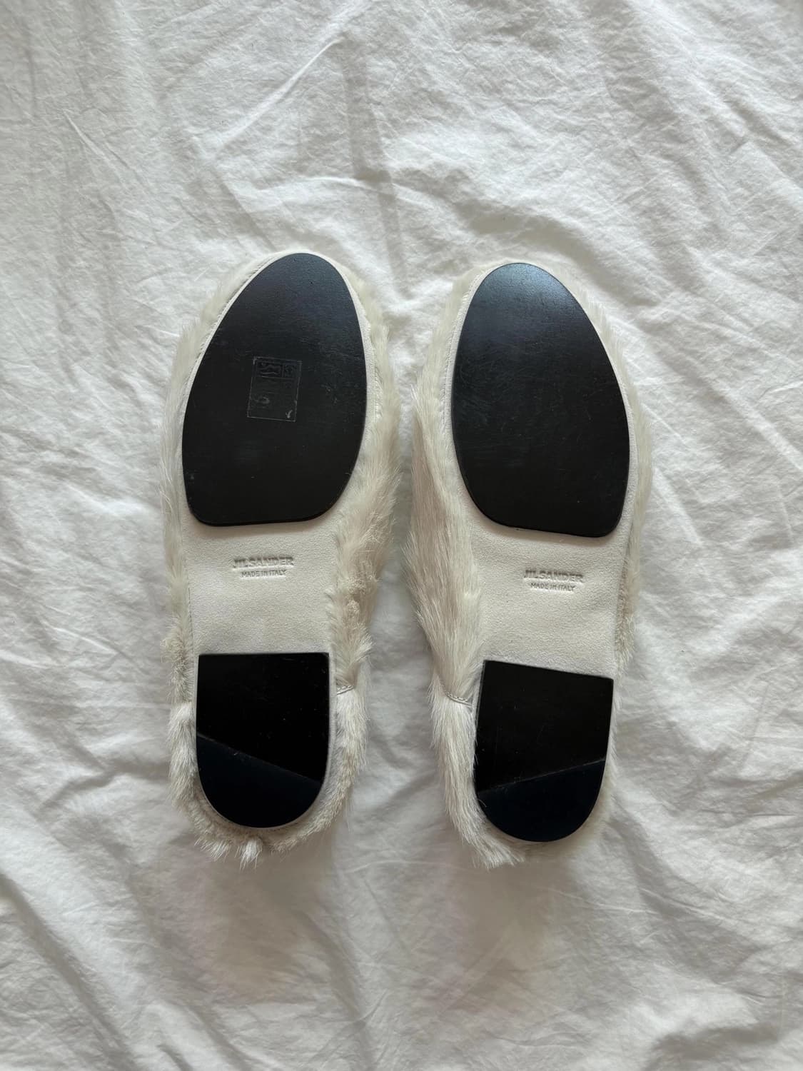 Jil sander 질샌더 카프 헤어 플랫 슬리퍼 상품이미지5