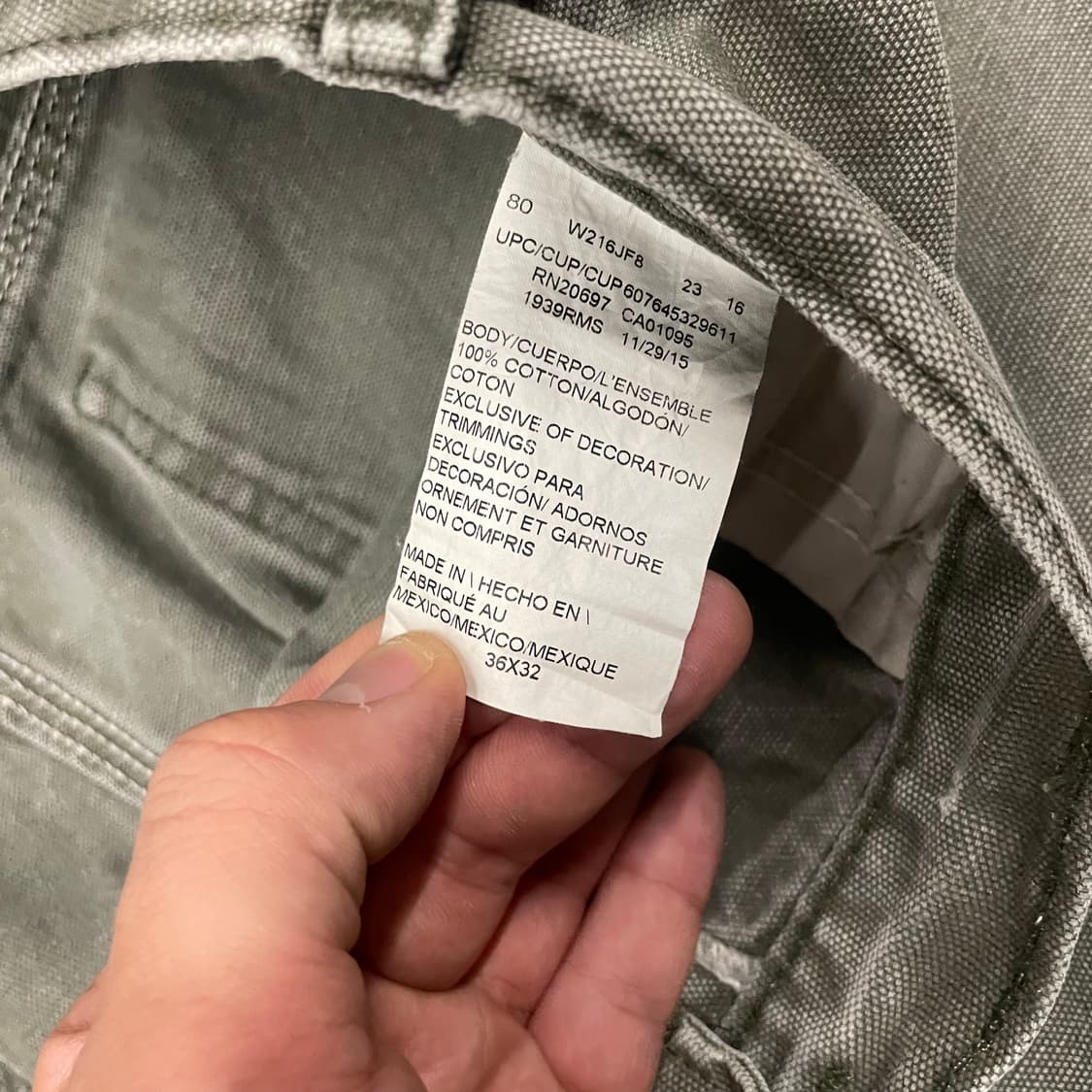 디키즈 덕캔버스 카펜터 팬츠 (36“) 상품이미지6