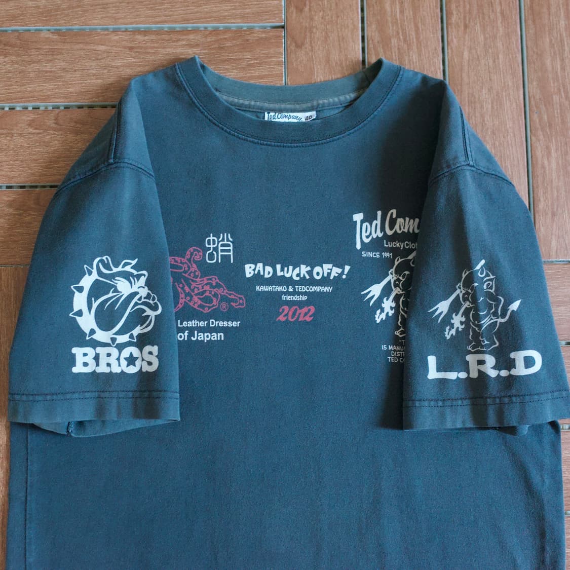 Ted Company multi logo cotton 1/2 tee 상품이미지4