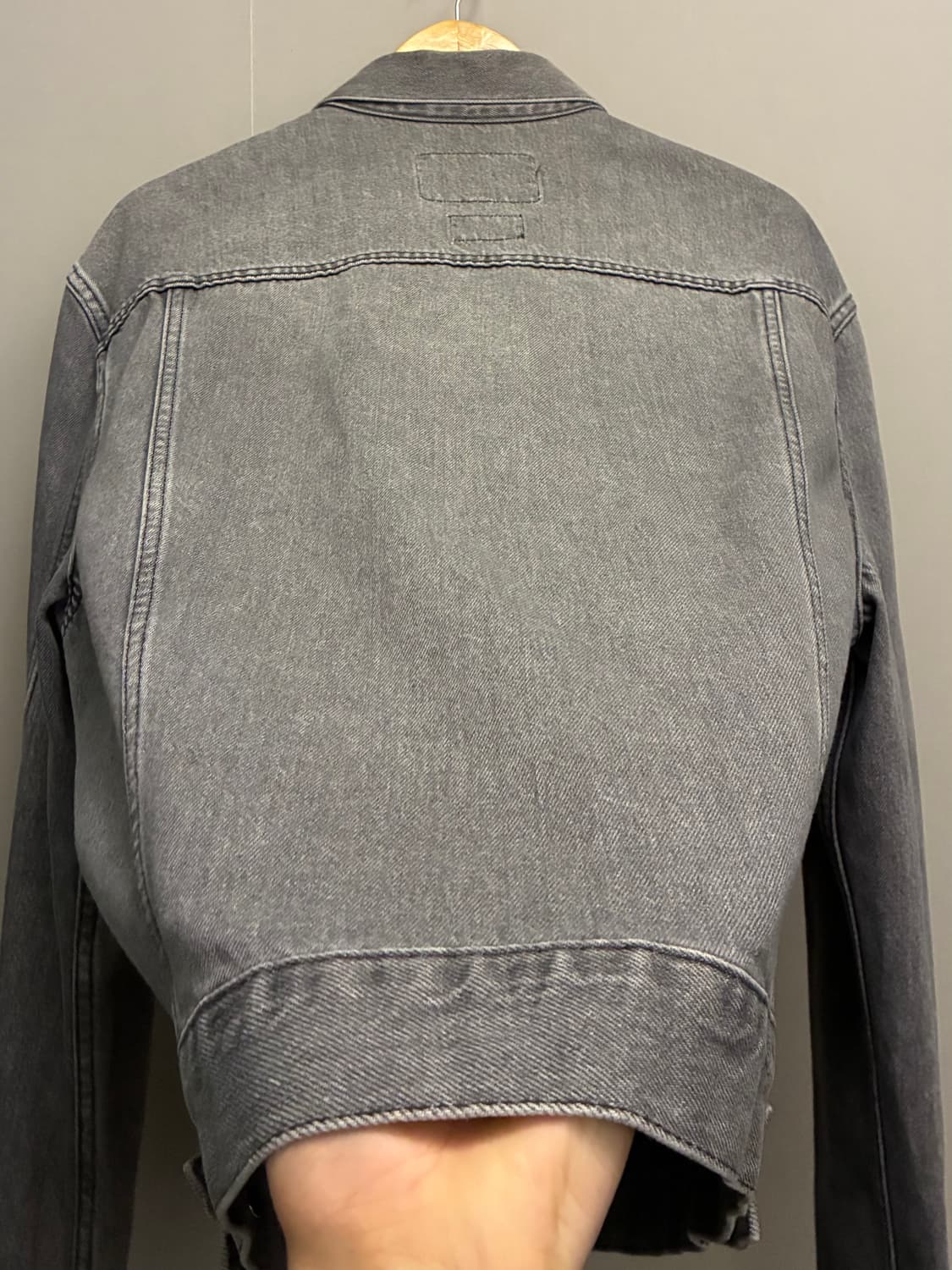 (XL)토니웩 콘 데님 3타입 트러커자켓 데님자켓 워시드그레이 흑청 상품이미지7