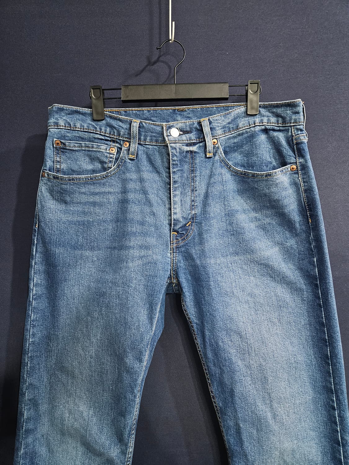 리바이스 502 블루 남성 허리 34 스판 데님팬츠  상품이미지7