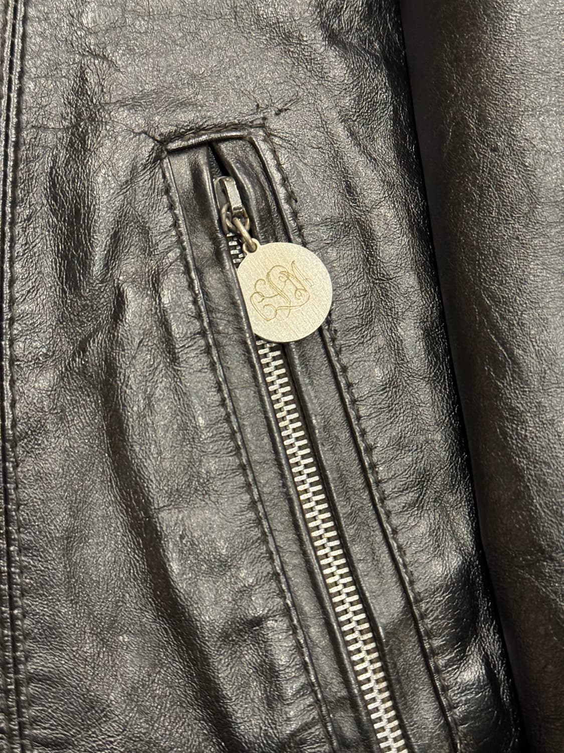 90s Sears 싱글 레더자켓 (42) 상품이미지6