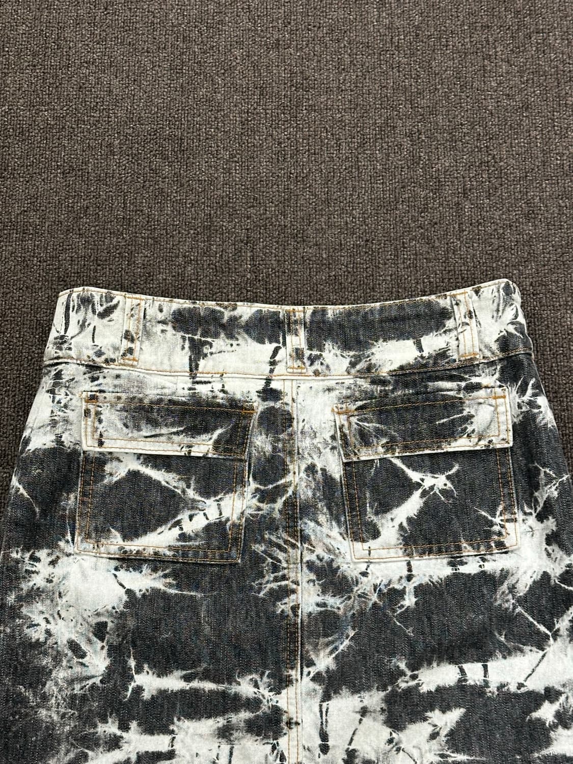 M)Japanese vintage 타이다이 워싱 데님 미디 스커트 상품이미지6