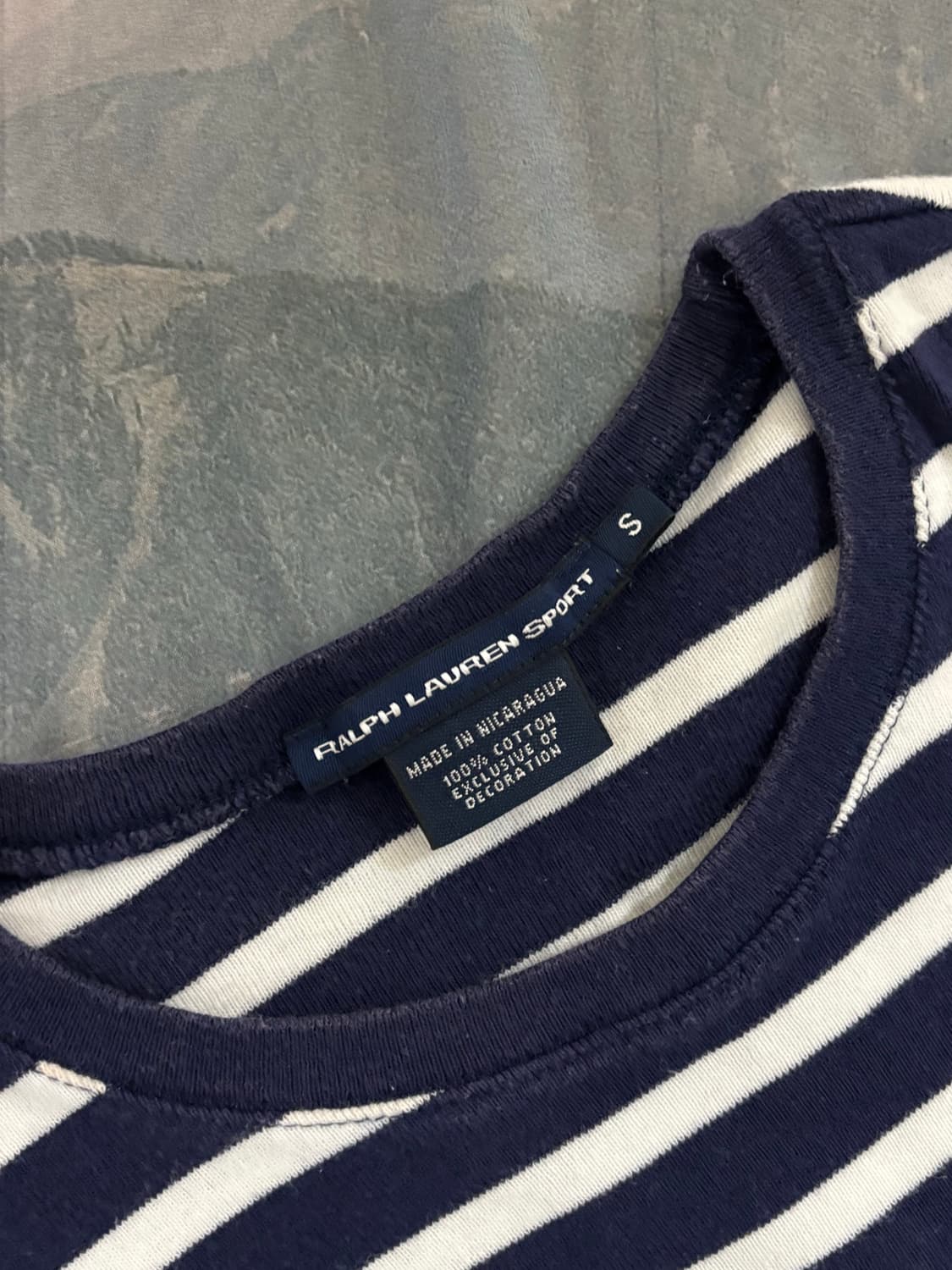 랄프로렌 남색 스트라이프 반팔 상품이미지2