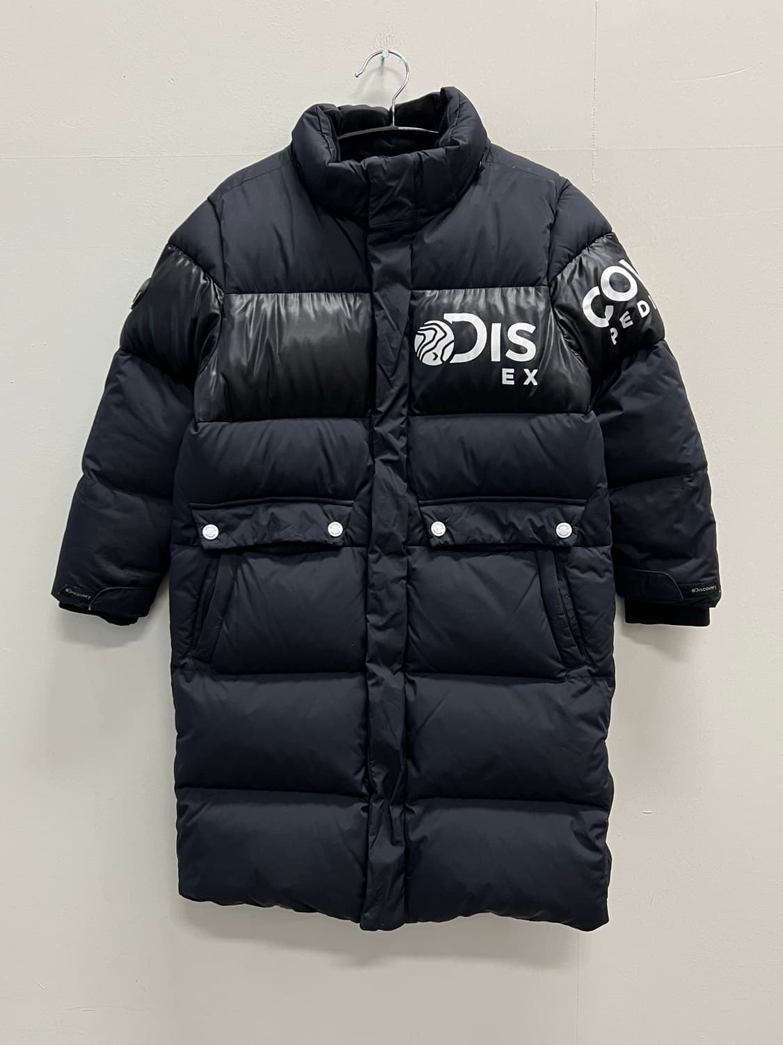 (130) 디스커버리 키즈 구스다운 롱 패딩 자켓 블랙 상품이미지2