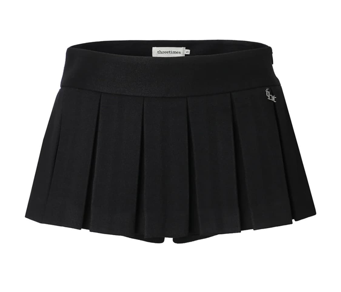쓰리타임즈 로우 플리츠 스커트 M 상품이미지1