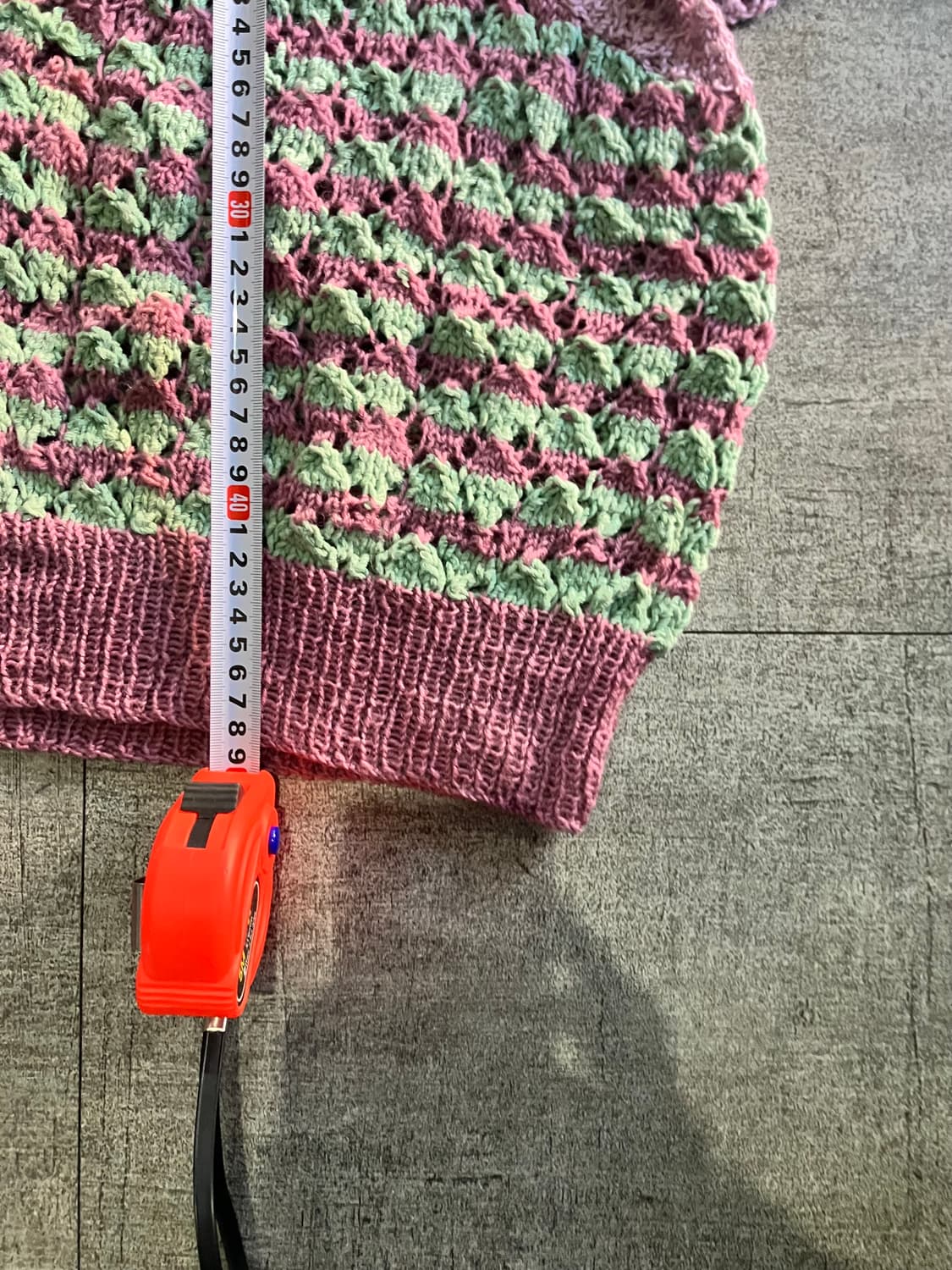 일본빈티지 하구미모리걸 할메카지 스트라이프 니트스웨터 상품이미지3