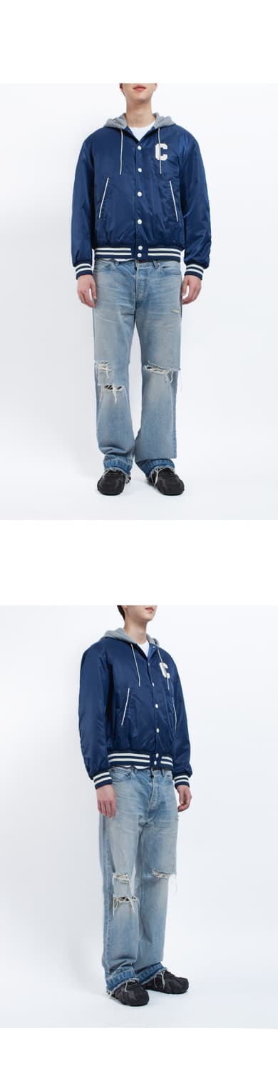 (S+/52) / 셀린느 오버사이즈 후드 테디 네이비 자켓 상품이미지10