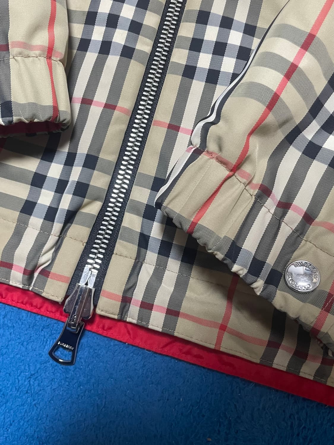 백화점판 새상품급 정품 버버리 리버시블 바람막이 자켓 상품이미지10